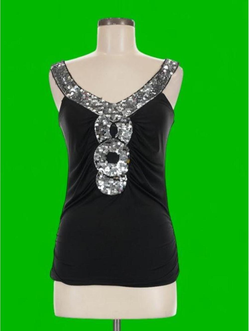 American Vintage Women's Black Vests-tanks-cami